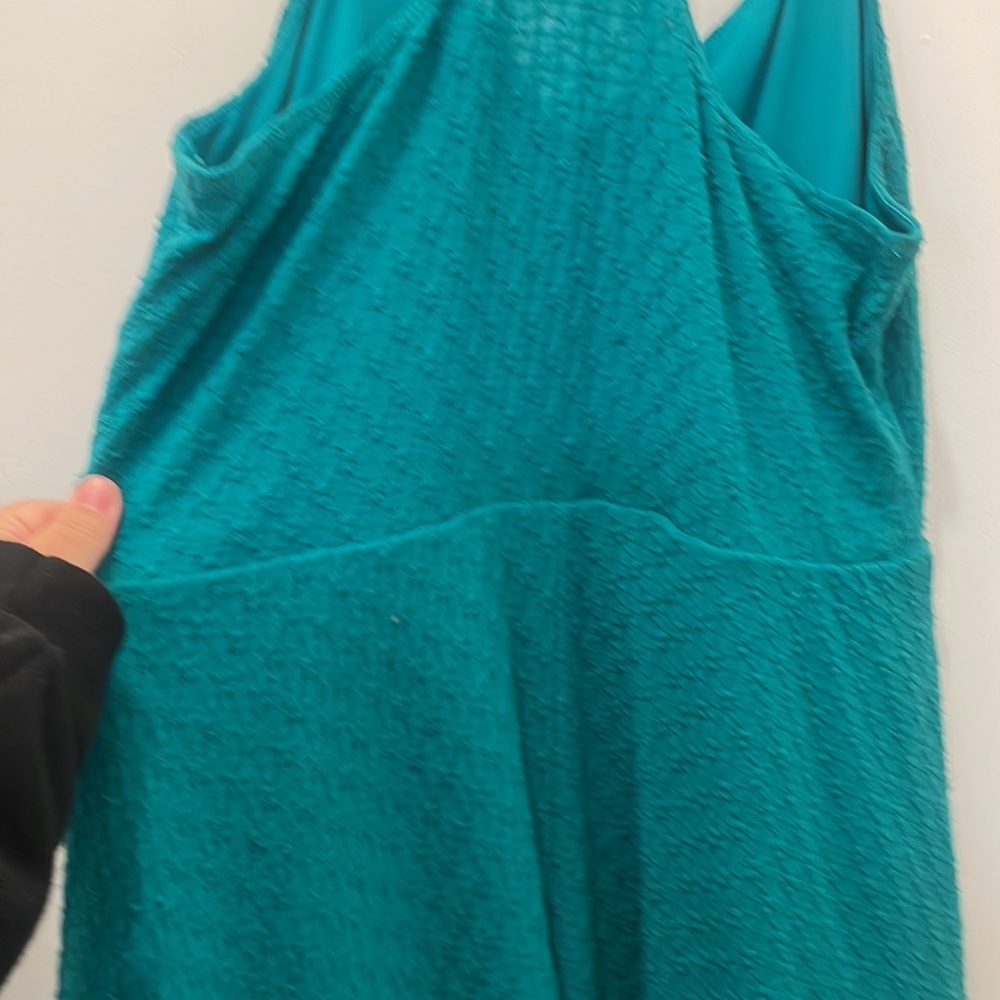 - Mossimo Supply company teal blue dress a line swing skirt L - Picture 6 of 13